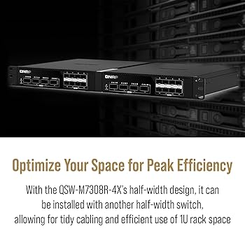 nabiページ Amazon.com: QNAP 12-Port 100GbE Half-Width Rackmount Layer 2